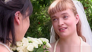 Australian bride tongued