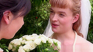 Australian bride tongued