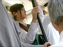 B3A0103-A girl is on a crowded bus and an aphrodisiac is applied to her pussy