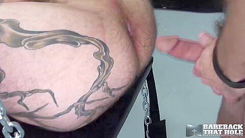 BAREBACKTHATHOLE Submissive Christophe Arsenault Banged Hard