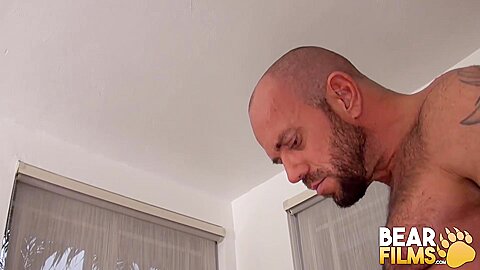 BEARFILMS Muscular Matt Stevens And Daxton Ryker Bareback