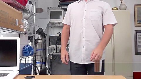 BLACK AGENT smashing white ass BAREBACK in his office