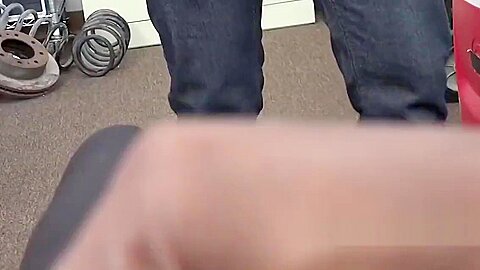 BLACK AGENT smashing white ass BAREBACK in his office