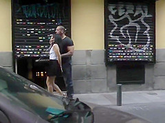 Babe crawl butt naked in public outdoor