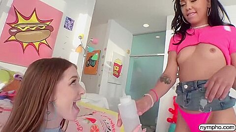 Bianca Bangs, Myra Moans - Sharing Myra & Bianca