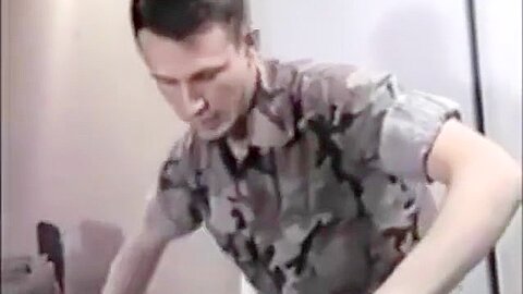 Bare Ass Spanking Military - Vintage