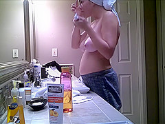 Bathroom teen 18+ Nude