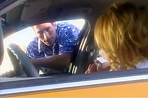 Beautiful Cock Sucking Slut Loves To Ride A Huge Cock Outside On Top Of A Car
