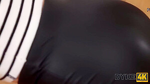 Beautiful Lesbian In Transparent Pantyhose Use Dild