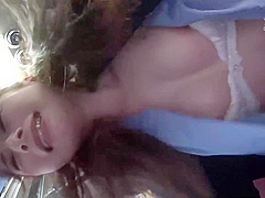 Beautiful Woman In Pantyhose Is Felt Up By A Man