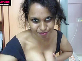 Best Indian Tamil Maid Horny Lily Dirty Chat in Hindi Jerk off Instruction