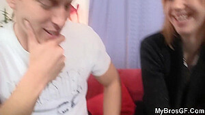 Bf Caught Petite Foxy teen 18+ Caught Riding His Bros Meat