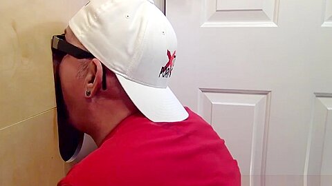 Big Step daddy Gets Gloryhole Deep Throat