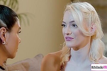 Big T, Dana Vespoli And Kenna James - Stepmom Teasing Stepdaughters Lesbian Gf