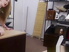 Bigtitted pawnshop amateur bent over desk