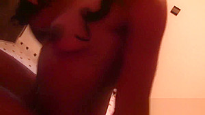 Black African Beauty in POV sucking