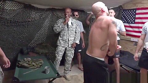 Black army sergeant assfucks bloke