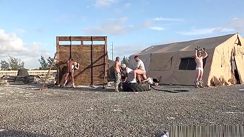 Black military rookie assfucked on base