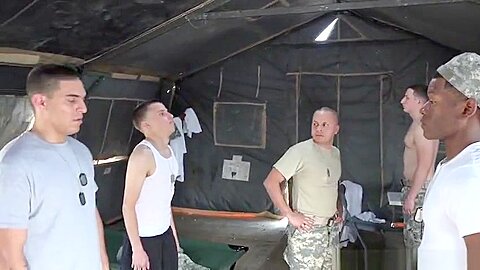 Black military rookie assfucked on base