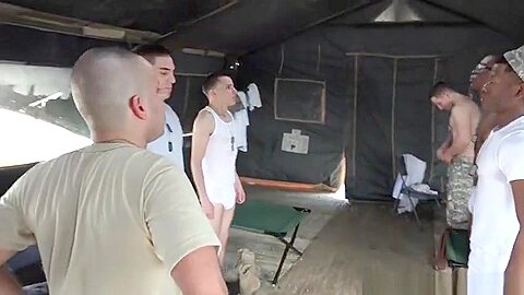 Black military rookie assfucked on base