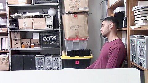 Black officer does a body search on a gay teen 18+ suspect