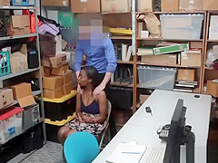 Black teen 18+ Caught Stealing and Gets Fucked