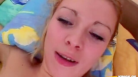 Blonde Babe Gets Her Shaved Pussy Licked And Boned By A Horny Man