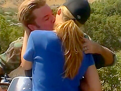 Blonde Beauty Gets Bent Over Chair And Gets Banged From Behind