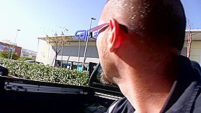 Blonde Chick Drains Big Pecker In The Car - HotEuroGirls