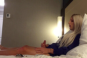 Blonde Femboy Removes Chastity Then Jerks Off - Super Sexy