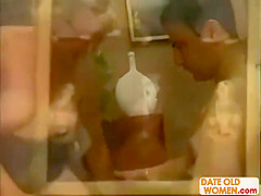 Blonde Horny Old Woman Needs To Drink His Sperm