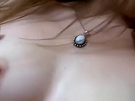 Blonde Skinny Slut Playing and Fingering
