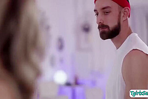Blonde Transexual Trade Blowjob And Fuck Straight Guy In Gym 10 Min - Johnny B And Emma Rose