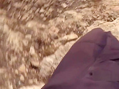 Blonde fucks walkie talkie from fake cop
