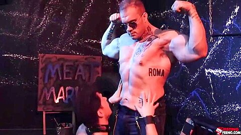 Bodybuilder Dominating Officers Tight Asshole - Devin Franco