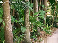 Bondage teen 18+ roughfucked outdoors by stalker
