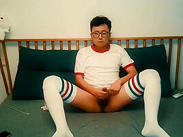Boys In White Socks Show Themselves To The Camera