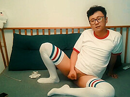 Boys In White Socks Show Themselves To The Camera