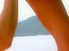Brazillian Girl With Small Tits Makes This Lucky Muscular White Guys Summer Vacation Even Better