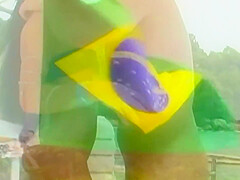 Brazillian Girl With Small Tits Makes This Lucky Muscular White Guys Summer Vacation Even Better