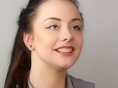 British CFNM beauties wank dick at casting