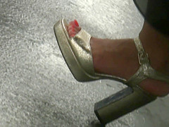 Brunette, Hot Feet In High Heels