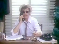 Brunette whore shows perfect tits to John Holmes