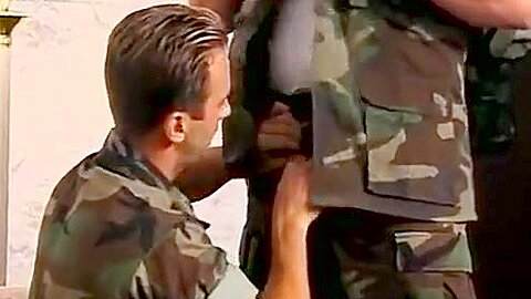Buff army men hot cock sucking and hard ass fucking