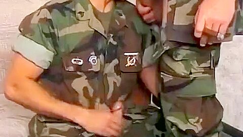 Buff army men hot cock sucking and hard ass fucking