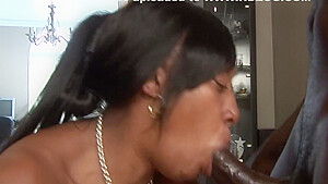 Busty Black Milf Gets Fucked In Doggy Style Wearing Fishnet Stockings