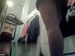 Busty Blonde teen 18+ Tits Dressing Room