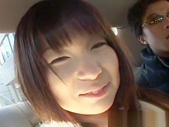 Busty asian having fun in a car part6