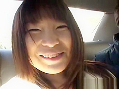 Busty asian having fun in a car part6