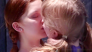 Busty hairy Laney gets licked and fingered